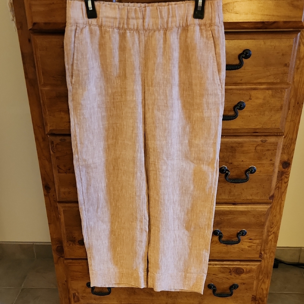 Pure Jill Women's Tan Cropped Pants